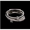 Image 1 : 0.45 ctw Diamond Ring - 14KT White Gold