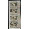 Image 1 : Uncut Sheet of (4) State of Louisiana Baby Bond Obsolete Notes