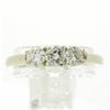 Image 2 : 0.66 ctw Diamond Three Stone Ring - 14KT White Gold