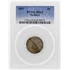 Image 1 : 1867 5 Cent Shield Nickel No Rays Coin PCGS MS63