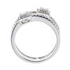 Image 2 : 0.08 ctw Diamond Ring - 18KT White Gold