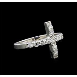 14KT White Gold 0.80 ctw Diamond Ring