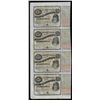 Image 1 : Uncut Sheet of (4) State of Louisiana Baby Bond Obsolete Notes