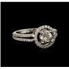 Image 1 : 18KT White Gold 1.17 ctw Diamond Ring