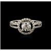 Image 2 : 18KT White Gold 1.17 ctw Diamond Ring