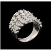 Image 4 : 14KT White Gold 5.15 ctw Diamond Ring