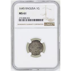 1645 Ragusa 1G Coin NGC MS61