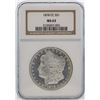 Image 1 : 1878-CC $1 Morgan Silver Dollar Coin NGC MS63