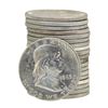 Image 1 : Roll of (20) 1963-D Brilliant Uncirculated Franklin Half Dollars