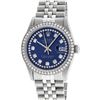 Image 2 : Rolex Mens Stainless Steel Blue String Diamond 36MM Datejust Wristwatch