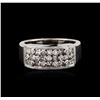 Image 2 : 14KT White Gold 0.85 ctw Diamond Ring