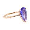 Image 1 : 2.67 ctw Tanzanite Ring - 14KT Rose Gold