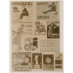 Hohlwein, Ludwig. ALBUM LITHOGRAPHIQUES. III Series with 46 plates. 8vo, a folding clothbound por...