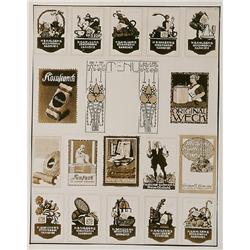 Hohlwein, Ludwig. KUNSTLER PLAKATE DOCUMENTS LITHOGRAPHIQUES. III series with 51 plates of which...