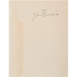 Barrie, James M. THE PLAYS OF J. M. BARRIE PETER PAN OR THE BOY WHO WOULD NOT GROW UP. 160 pp. Sm...