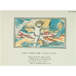 Blake, William. SEVEN POEMS FROM BLAKE'S "SONGS OF INNOCENCE," Illustrated by G. Spencer Watson....