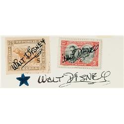 Disney, Walt (1901-1966), A pair of postage stamps, one from Canada and the other from Liberia...