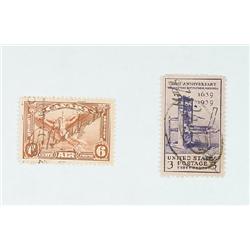 Rickenbacker, Captain Eddie (1890-1973), A pair of postal stamps one from Canada the other from...