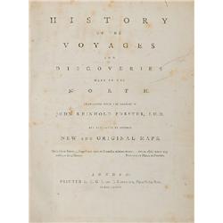 Forster, Johann Reinhold., HISTORY OF THE VOYAGES AND DISCOVERIES MADE IN THE NORTH. 4 p.l., xv...