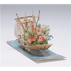 Victorian Three-Dimensional Greeting Cards, A group of 8 three-dimensional greeting cards mostl...