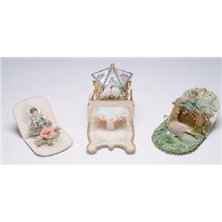 Victorian Three-Dimensional Greeting Cards, A group of 8 three-dimensional greeting cards mostl...