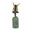 Image 7 : Angel Fairy Red Patina Bronze Statue