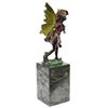 Image 9 : Gold Patina Guardian Butterfly Angel Bronze Figure
