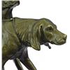 Image 2 : Vintage Style Hunting Dogs Bronze Sculpture