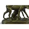 Image 3 : Vintage Style Hunting Dogs Bronze Sculpture
