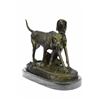Image 5 : Vintage Style Hunting Dogs Bronze Sculpture