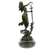 Image 9 : Justice Lady Bronze Sculpture on Marble Base Statue