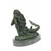 Image 6 : Mermaid with Green Patina Bronze Sculpture