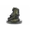 Image 5 : Lion With Cub Bronze Statue on Marble Base