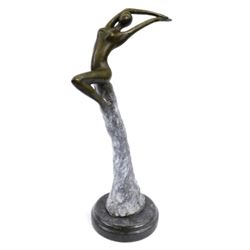 Nude Sexy Girl Bronze Statue