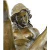 Image 2 : Erotic Abstract Nude Women Bronze Sculpture on Marble Base Figure
