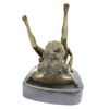 Image 6 : Erotic Abstract Nude Women Bronze Sculpture on Marble Base Figure