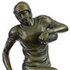 Image 2 : Trophy Football Player Bronze Sculpture on Marble Base Statue