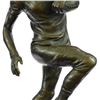 Image 4 : Trophy Football Player Bronze Sculpture on Marble Base Statue