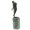 Image 5 : Trophy Football Player Bronze Sculpture on Marble Base Statue
