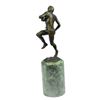 Image 6 : Trophy Football Player Bronze Sculpture on Marble Base Statue