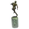 Image 7 : Trophy Football Player Bronze Sculpture on Marble Base Statue
