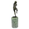 Image 8 : Trophy Football Player Bronze Sculpture on Marble Base Statue
