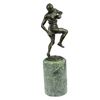Image 9 : Trophy Football Player Bronze Sculpture on Marble Base Statue