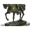 Image 8 : Knight Warrior Bronze Statue on Marble Base Sculpture