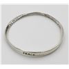 Image 2 : .925 NECKLACE AND BANGLE BRACELET SET STERLING SILVER NECKLACE AND BANGLE BRACELET SET. NECKLACE HAS