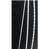 Image 2 : (3) STERLING SILVER CHAINS. DIFFERENT LINK DETAILS (3) STERLING SILVER CHAINS. DIFFERENT LINK DETAIL