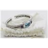 Image 2 : JUDITH RIPKA STERLING SILVER CUFF BRACELET JUDITH RIPKA STERLING SILVER CUFF BRACELET WITH BLUE TOPA