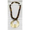 Image 2 : AV MEXICO .925 PENDANT WITH TIGER EYE BEADS AV MEXICO STERLING SILVER PENDANT WITH 40 POLISHED TIGER