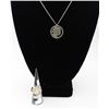 Image 2 : MERCURY DIME RING AND BUFFALO NICKEL NECKLACE 1944 MERCURY SILVER DIME RING AND 1936 BUFFALO NICKEL