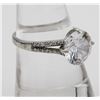 Image 2 : GORGEOUS STERLING SILVER AND CZ RING GORGEOUS STERLING SILVER AND CZ RING. LARGE ROUND CENTER CZ STO